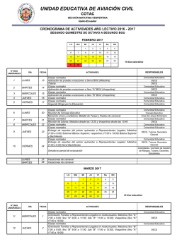 Descargar el CRONOGRAMA DEL SEGUNDO QUIMESTRE