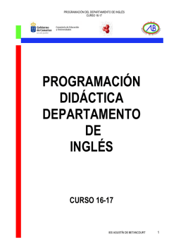 Inglés - IES Agustín de Betancourt