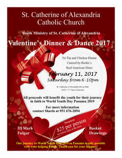 St. Catherine of Alexandria Catholic Church Valentine`s Dinner