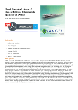 Ebook ¡Avance! Student Edition