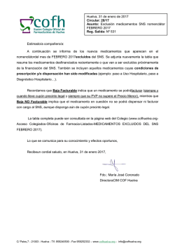 Estimado/a compa&ntilde;ero/a: A continuaci&oacute;n se informa de los nuevos