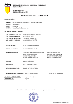 resultados - Club Natación Castalia Castellón