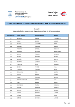 Anexo III: Lista de Excluidos conforme a la base 10 de la convocatoria