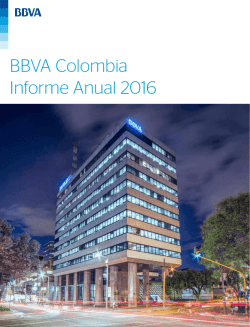 BBVA Colombia Informe Anual 2016