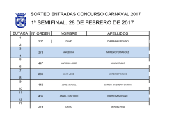 1ª SEMIFINAL. 28 DE FEBRERO DE 2017