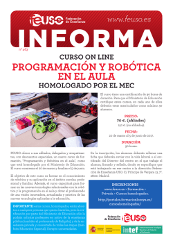 programación y robótica en el aula