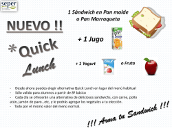Quick Lunch - Colegio San Pedro Nolasco