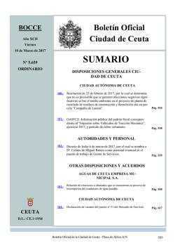SUMARIO - Ceuta Actualidad