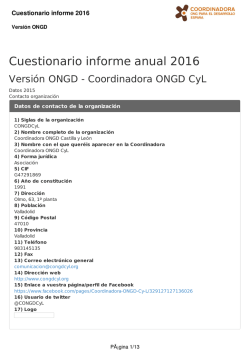 Cuestionario informe anual 2016