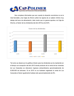 Dividendos 2016 - Cap