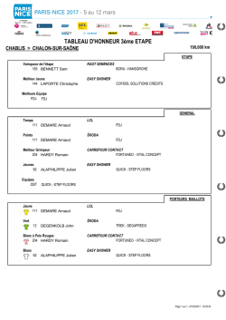 Paris Niza 2017 Etapa 3. Chablis / Chalon-sur