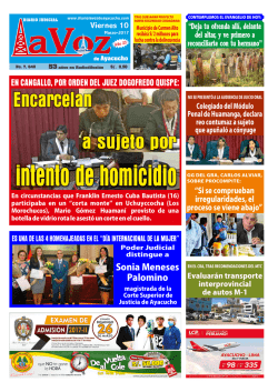 Viernes 10-Marzo-2017 - Diario La Voz de Ayacucho