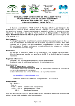 (PDF 234 KB) Convocatoria Cto. de Andalucía F5J Fórmula