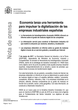 Ver noticia (pdf 175.275 KB) - Ministerio de Economía, Industria y