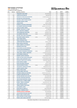 VIII Subida al Portazgo 25K