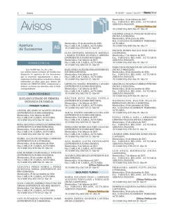 Avisos Del D&iacute;a