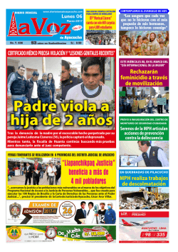 Lunes 06-Marzo-2017 - Diario La Voz de Ayacucho