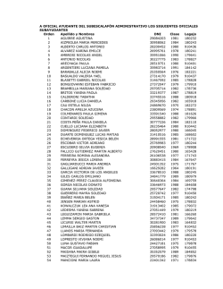 a oficial ayudante del subescalaf&oacute;n administrativo los siguientes