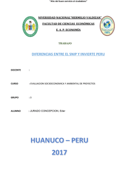 SNIP VS INVIERTE PERU