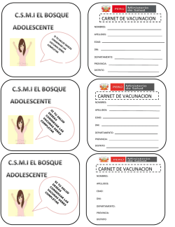 CARNET DE VACUNACION