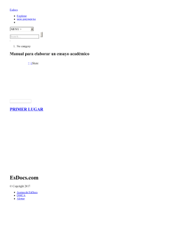 Manual para elaborar un ensayo académico