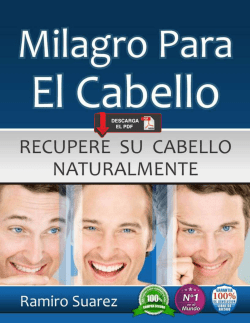 Milagro Para El Cabello PDF Libro de Ramiro Suarez Programa Completo