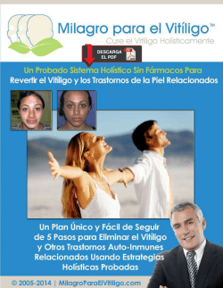 Milagro Para El Vit&iacute;ligo PDF Libro de David Paltrow Programa Completo
