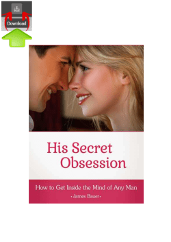 His Secret Obsession PDF Free Download EBook Special Report JAMES BAUER